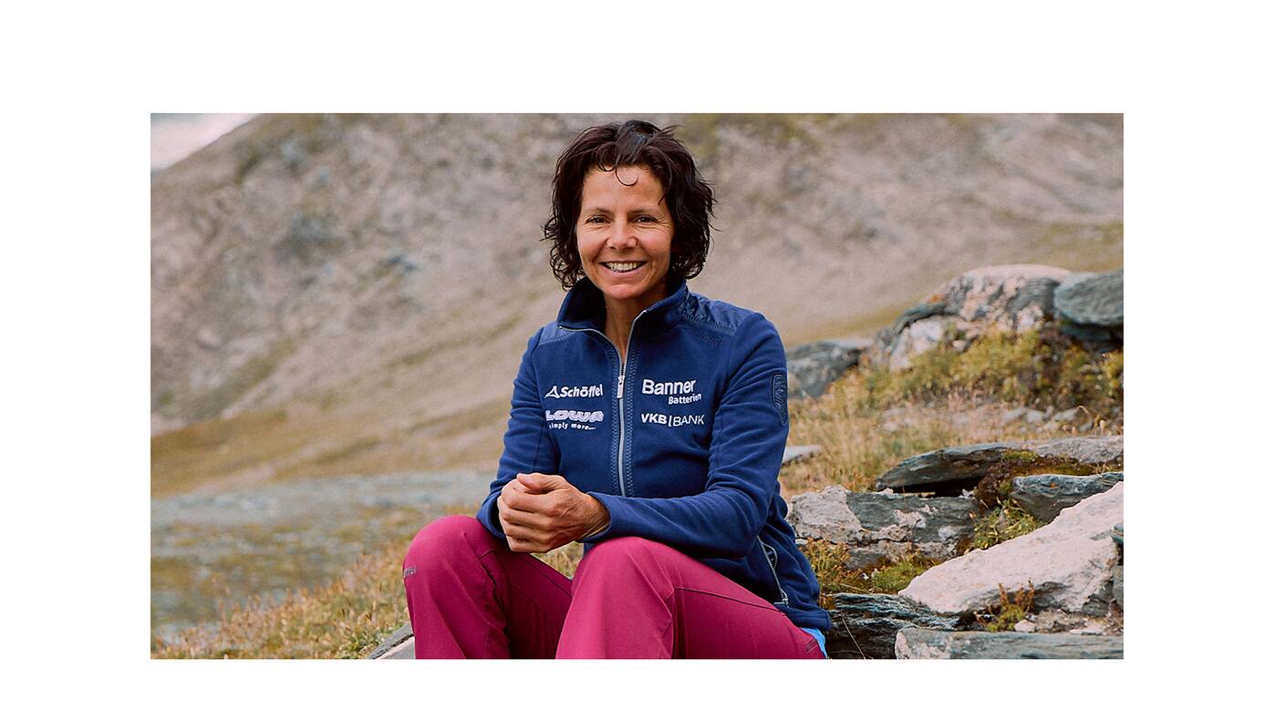 Die Extremalpinistin Gerlinde Kaltenbrunner
