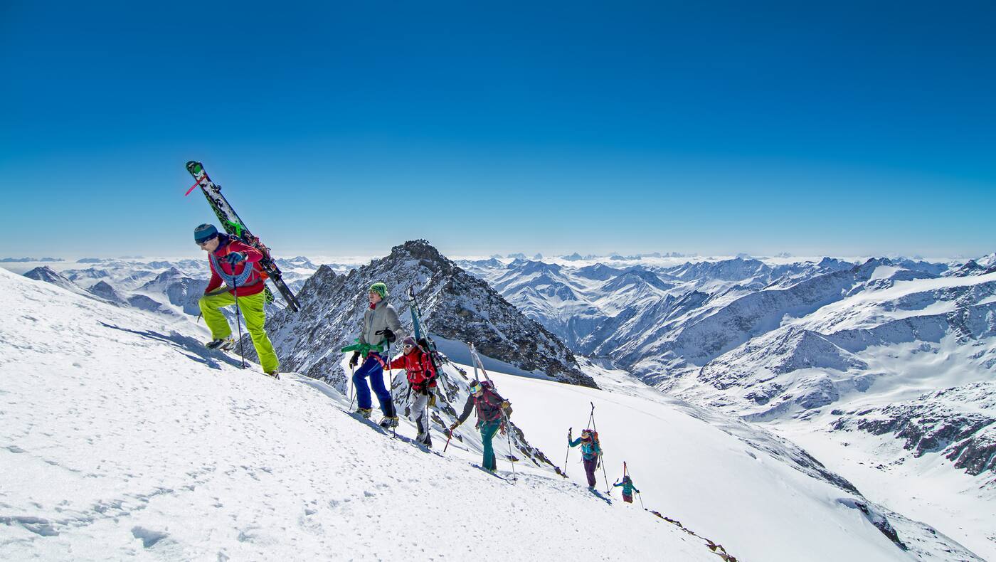 Hoch-Tirol - eine der atemberaubendsten Skirouten in den Ostalpen