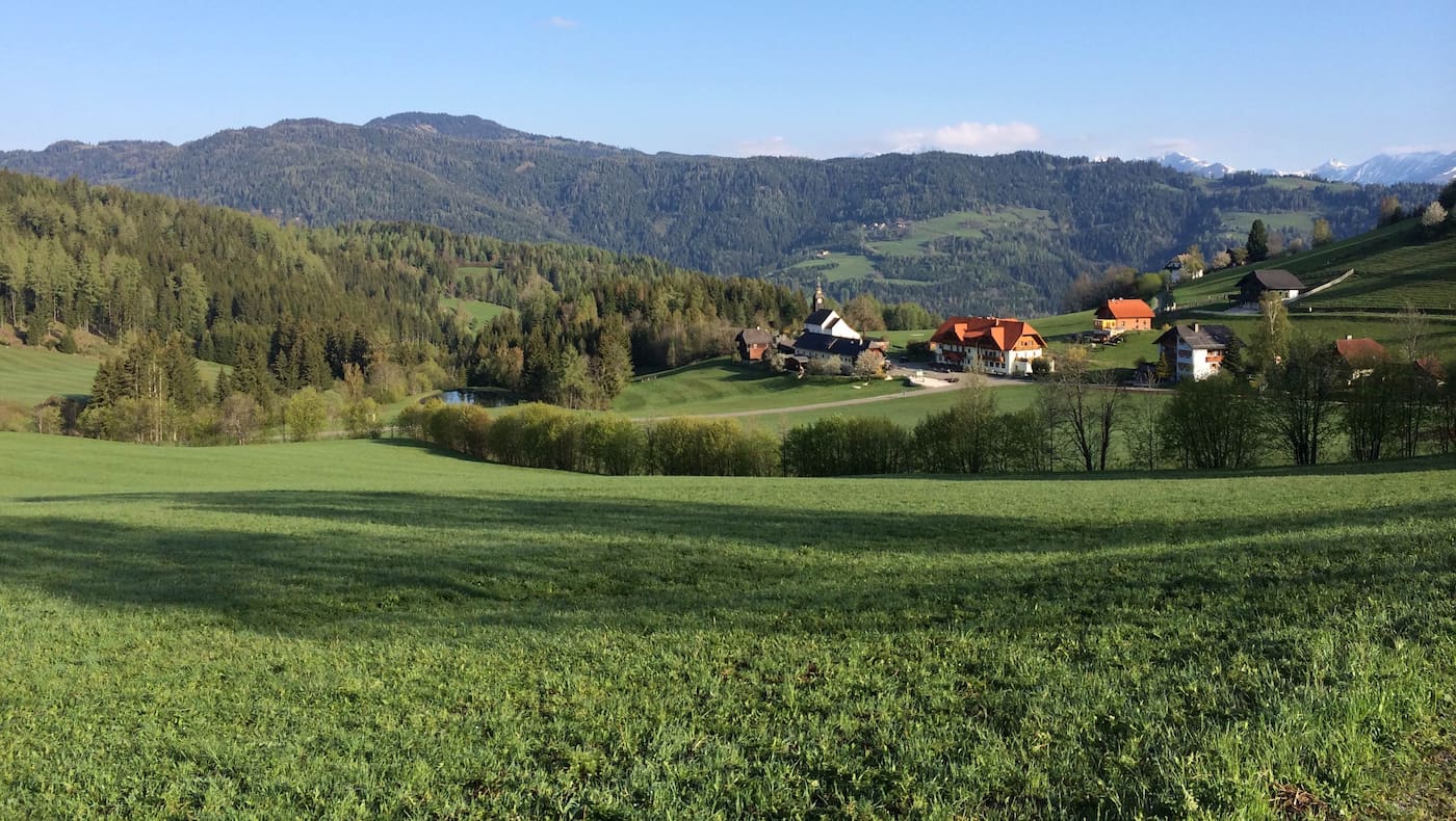 Naturpark Zirbitzkogel-Grebenzen, Morgenstimmung Alpengasthof Moser