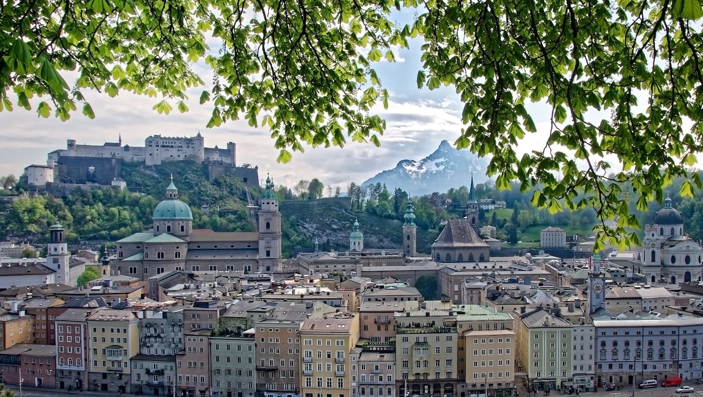 Die Berge vor der Haustür: Blick von Salzburg Richtung Bayern