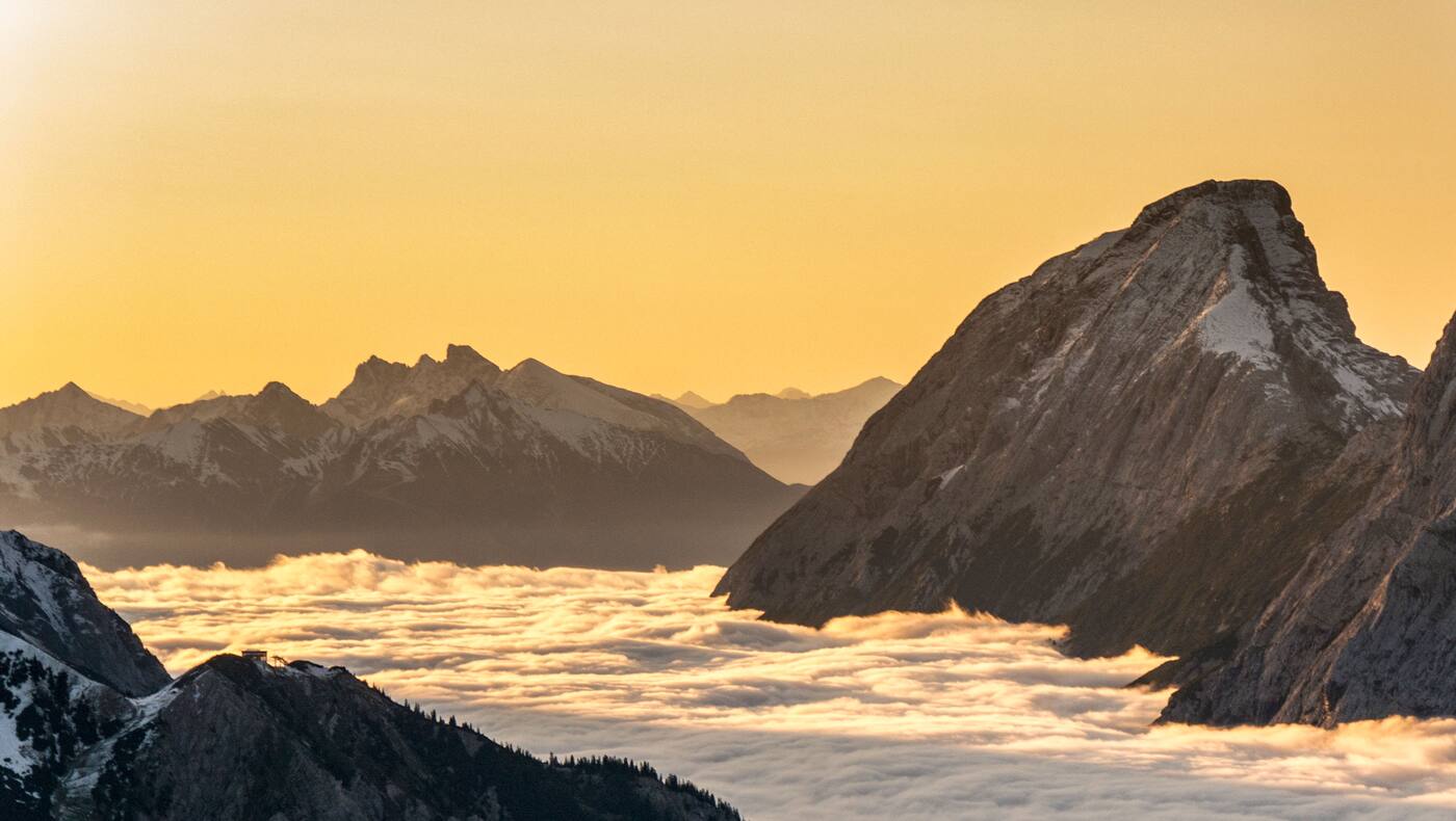 Sonnenaufgang im Gaistal in Tirol