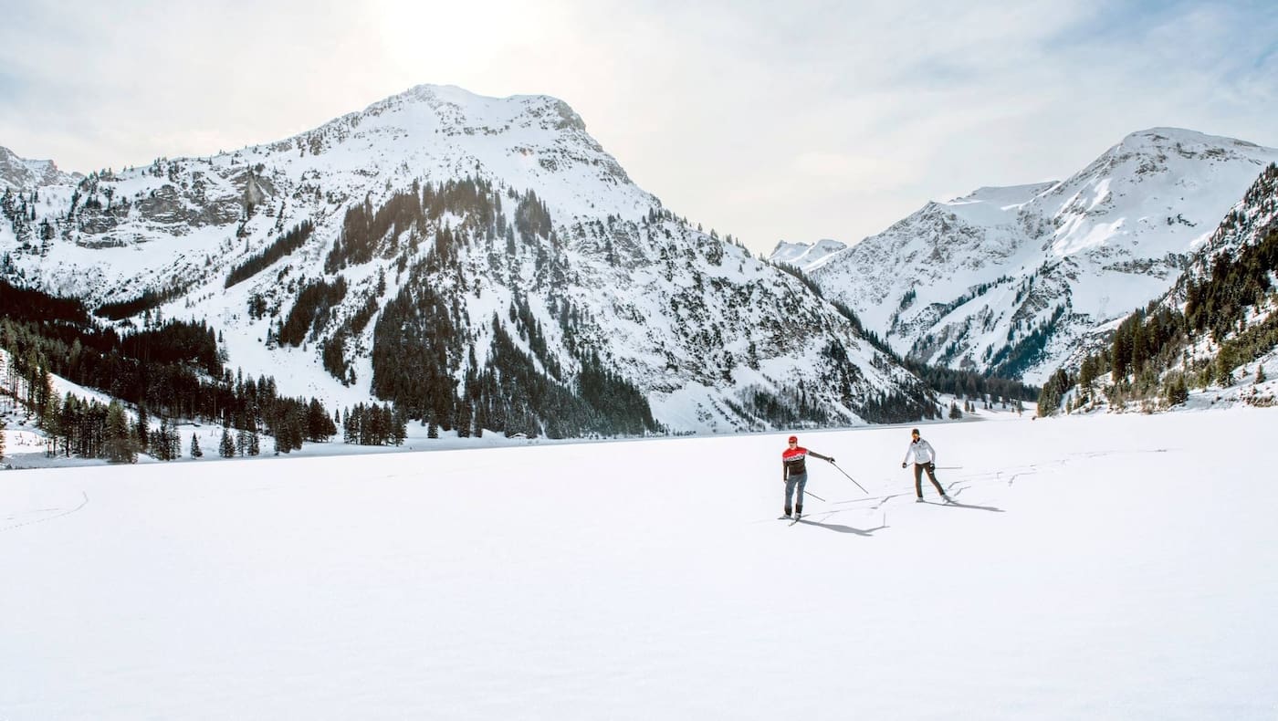 Skaten im winterlichen Langlaufparadies