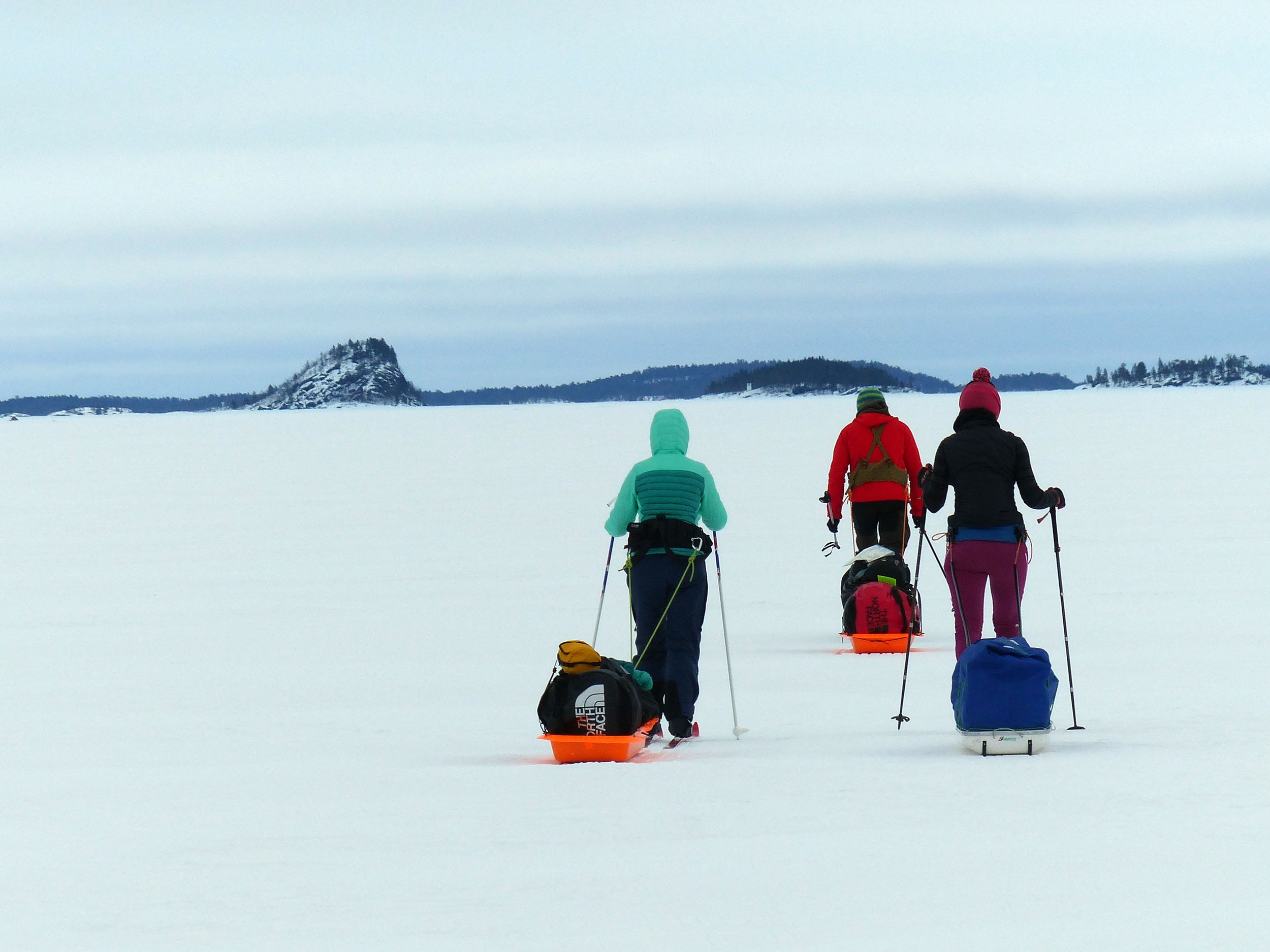 Skiwandern Inarisee Lappland