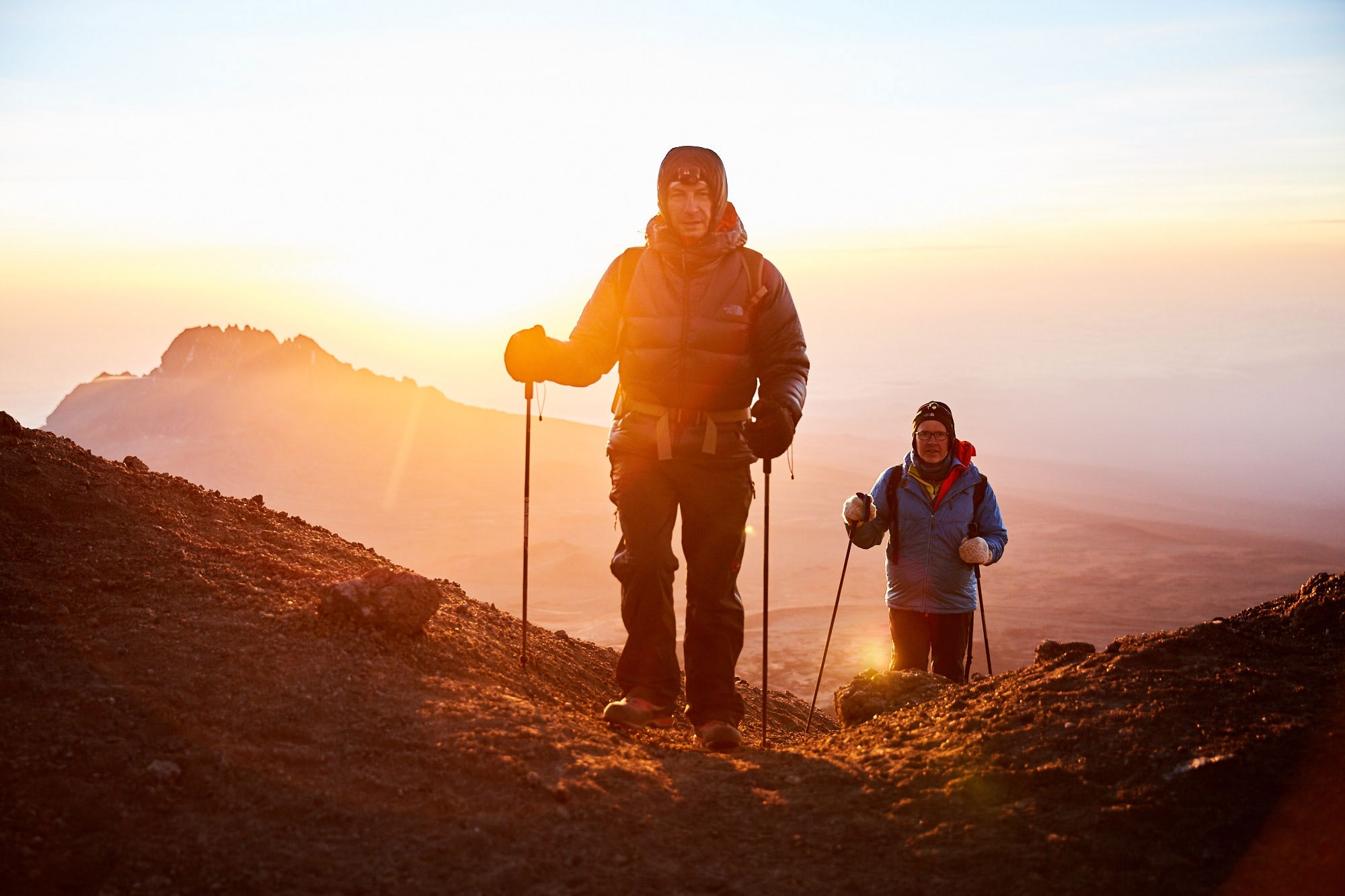 Gipfelsturm: Christian Rainer und Klaus Haselböck am Kilimanjaro