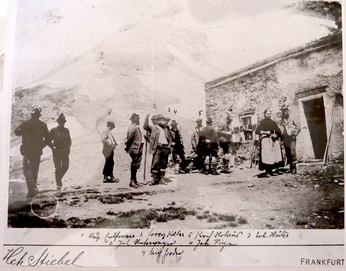 Um 1890 auf der Stüdlhütte