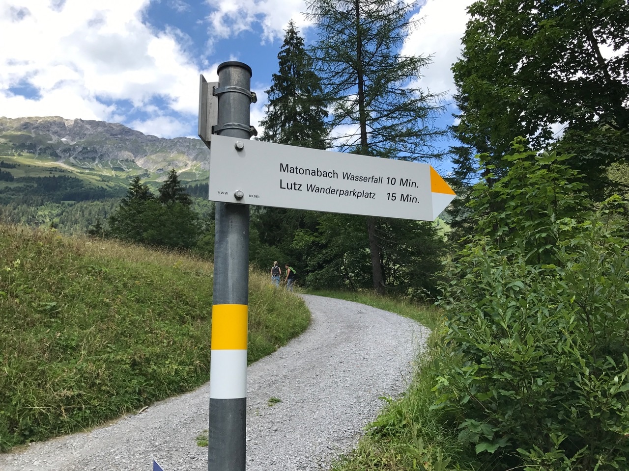 In Vorarlberg werden graue Wegtafeln verwendet und leichte Wege mit dem Farbcode gelb-weiß gekennzeichnet, mittelschwierige Bergwege mit dem Farbcode weiß-rot-weiß.
