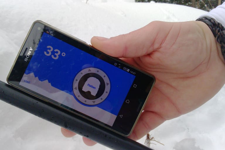 Die „Snow Safe“-App