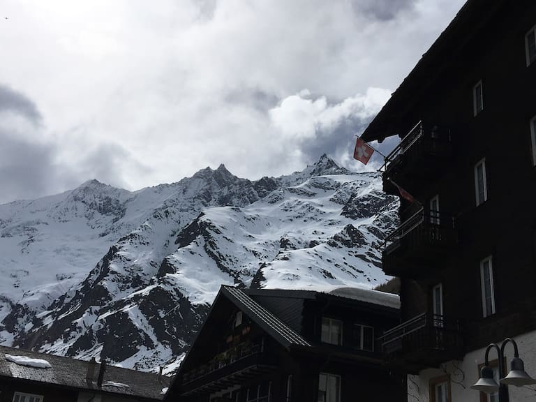 Ausblick in Saas Fee