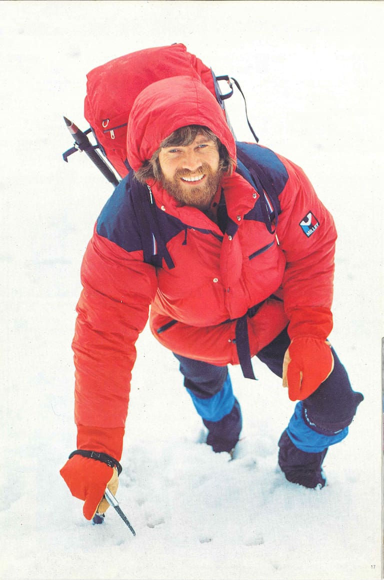 1977 tritt Reinhold Messner dem Millet-Team bei.
