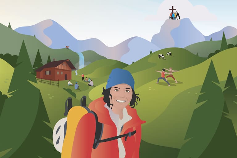 Die österreichische Alpinistin Gerlinde Kaltenbrunner