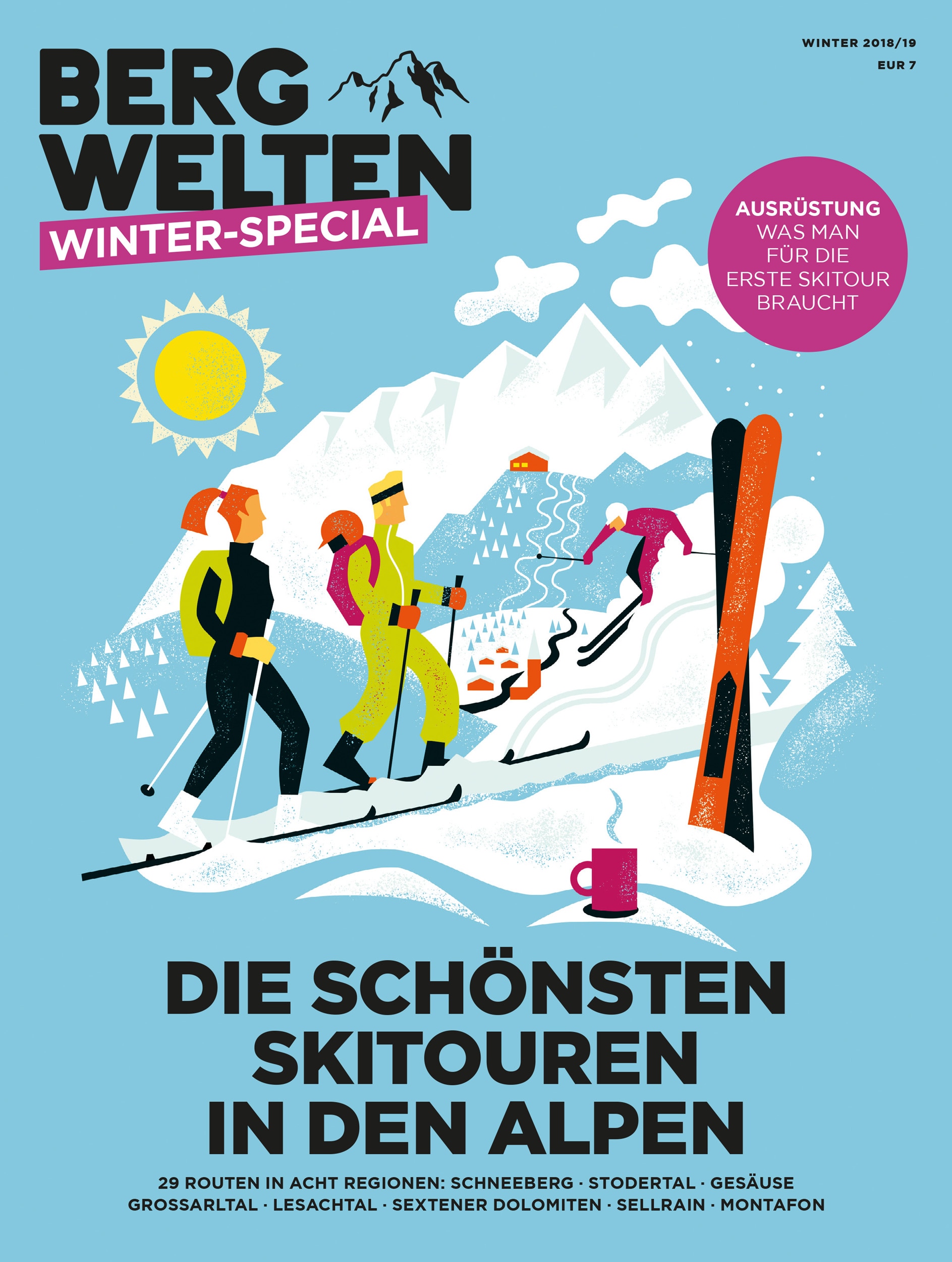 Jetzt überall im Zeitschriftenhandel – das Bergwelten Winter-Special (2018/19)