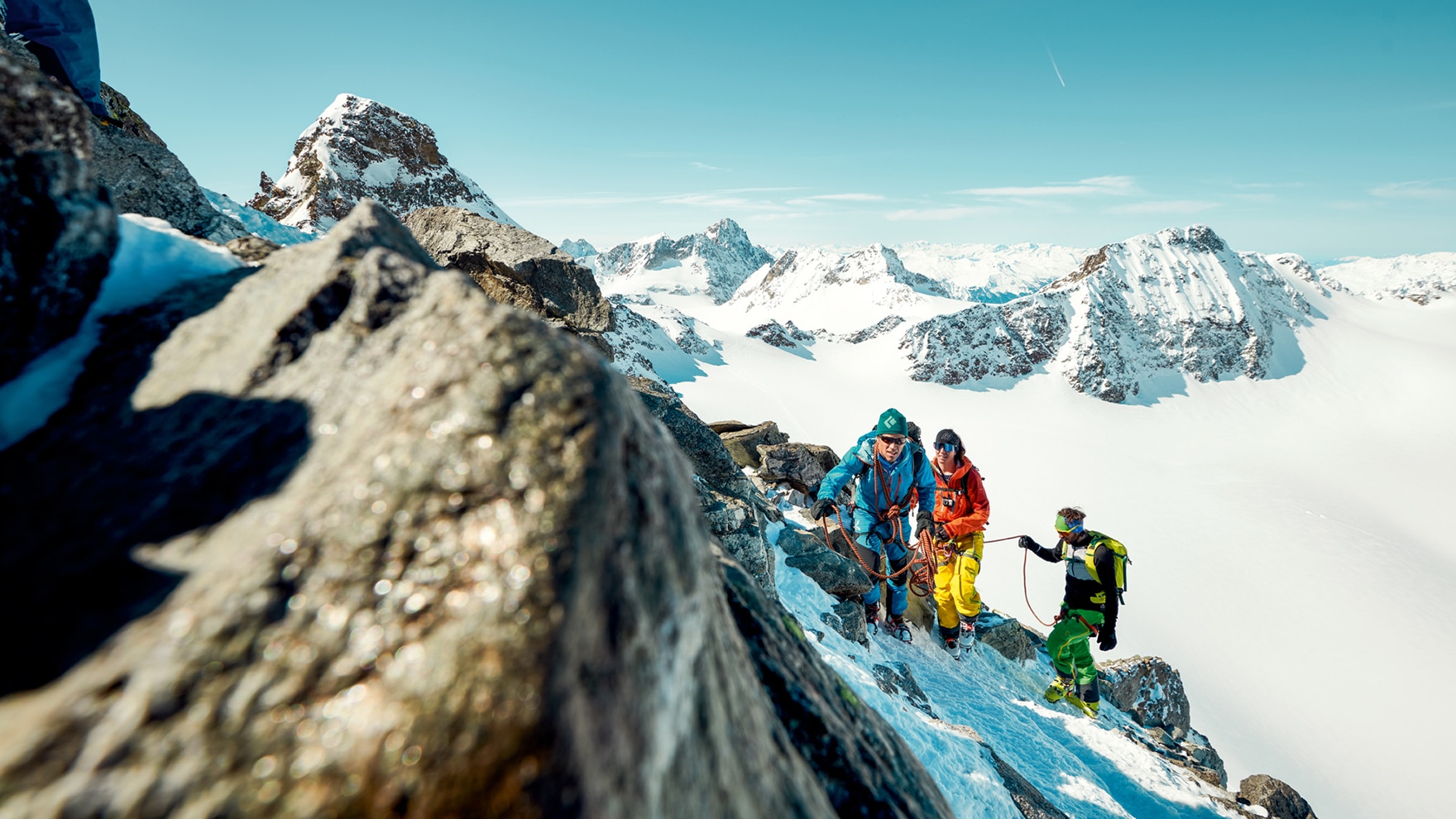 Die Skitour auf den Piz Buin ist nicht die einfachste aber eine durchwegs abwechslungsreiche mit einem wahrhaftig eindrücklichen Gipfelpanorama.