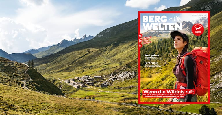 Das aktuelle Bergwelten-Cover der Oktober/November-Ausgabe