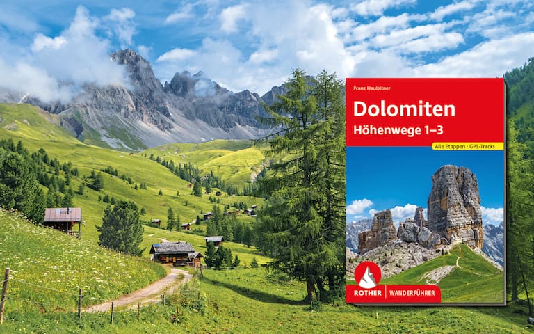 Die Dolomiten-Höhenwege 1-3 findest du im gleichnamigen Rother-Wanderführer.