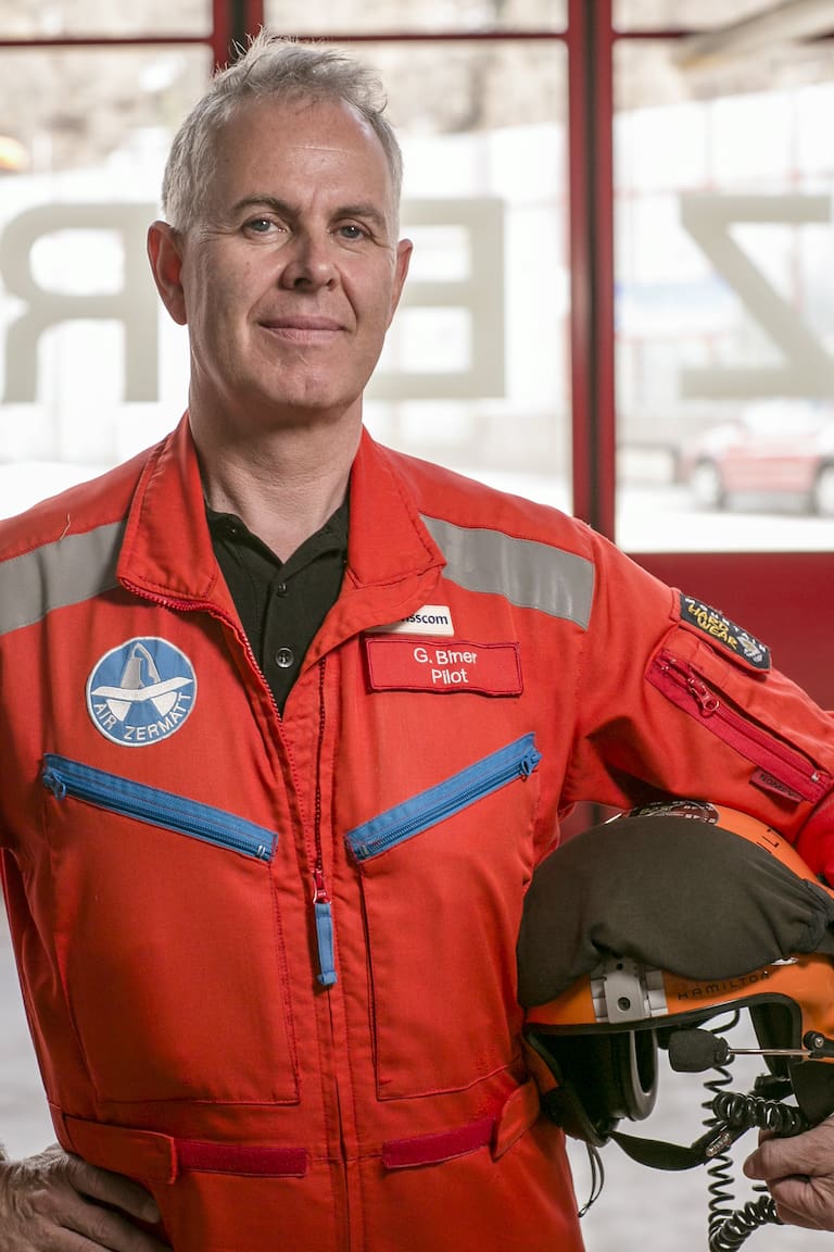 Gerold Biner – CEO der Air Zermatt. 