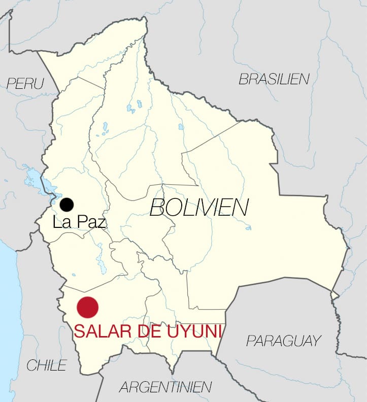 Bolivien Map