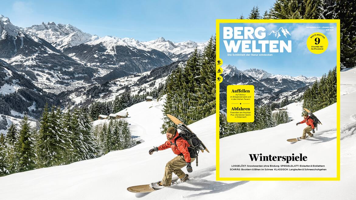 Das neue Bergwelten Magazin Dezember/Jänner