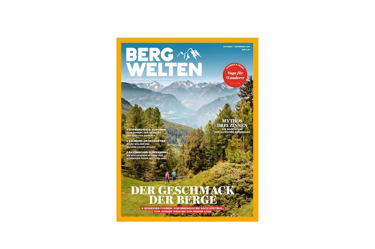 Cover des Bergwelten Magazins (Oktober/November 2017)