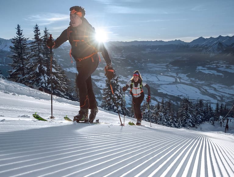 Entspanntes Pistentouren im Skitourenpark in St. Johann in Tirol