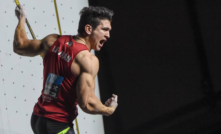 Der Goldmedaillengewinner in der Kategorie Speed: der Iraner Reza Alipourshenazandifar