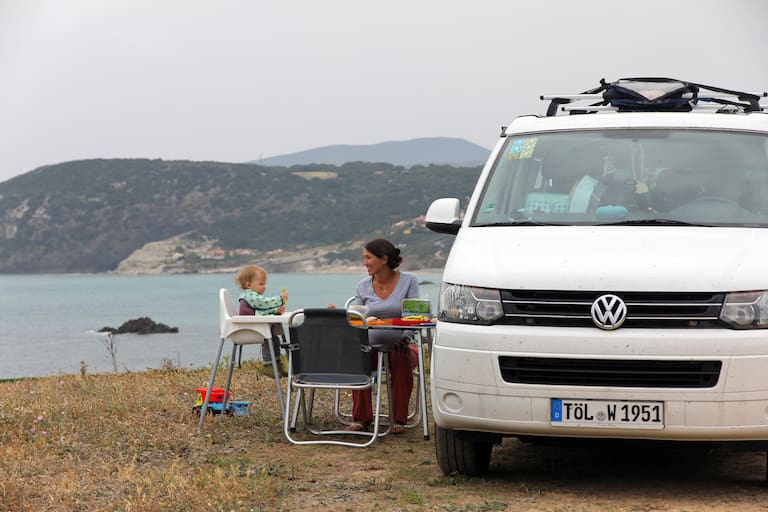 Campen mit Kindern VW California