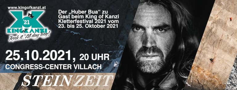 Plakat Thomas Huber Stein Zeit Vortrag