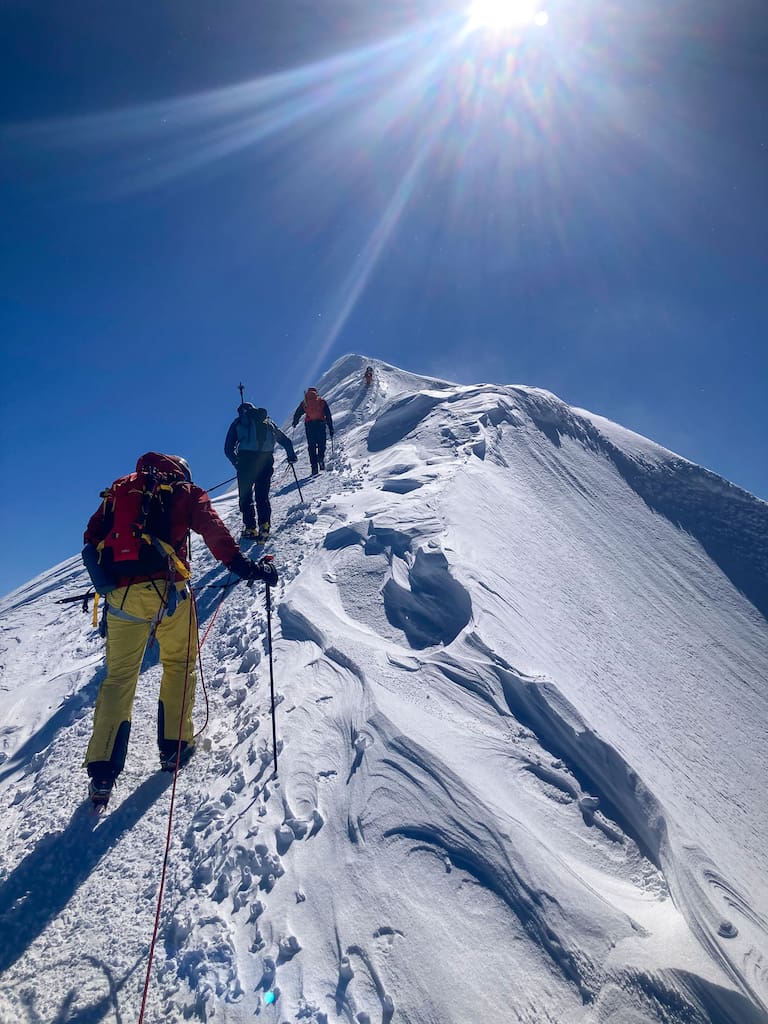 Gipfelanstieg Mont Blanc