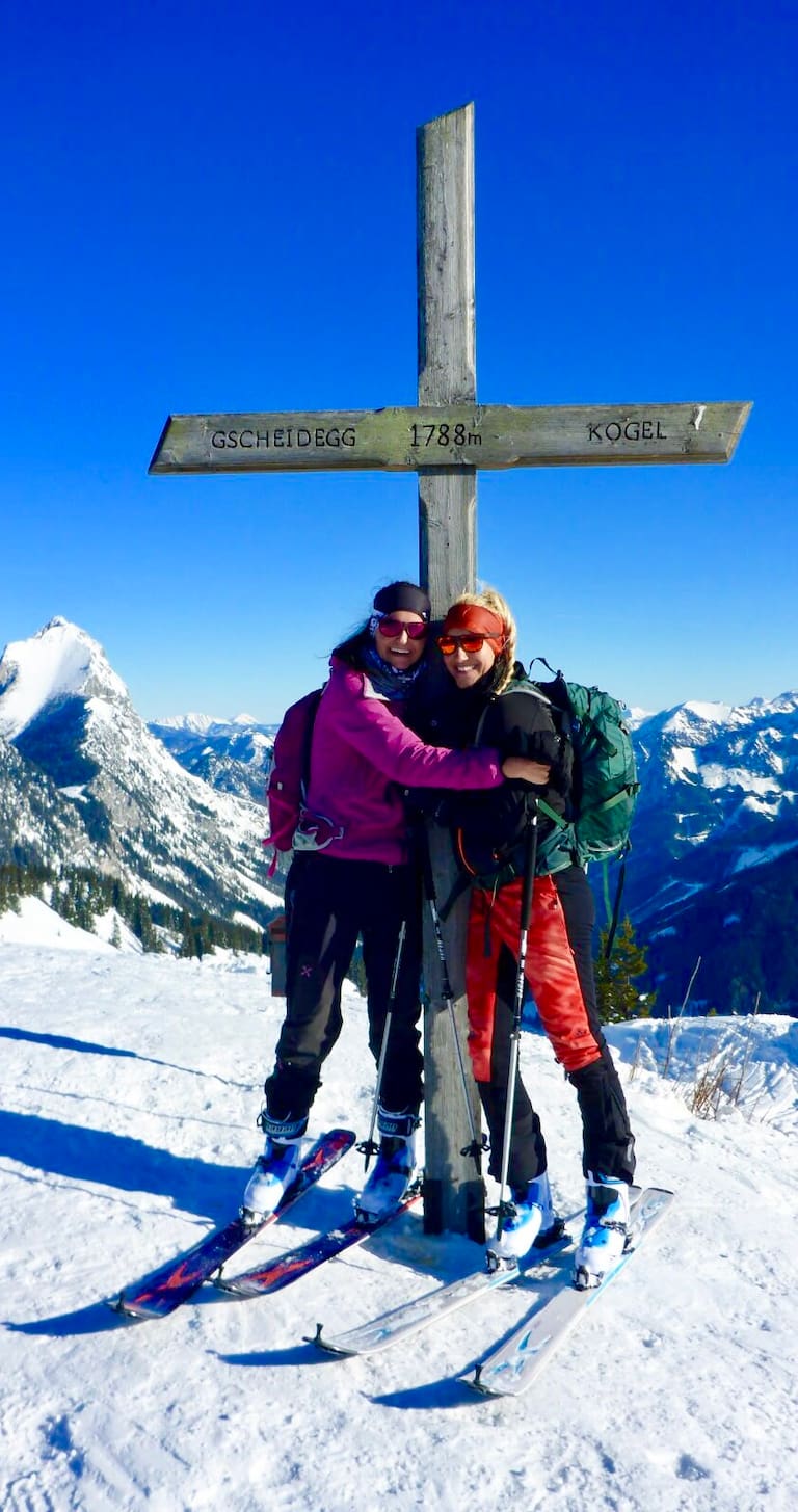 Anja und Maggy Skitouren-Debut