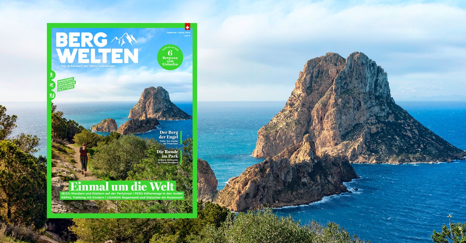 Jetzt überall im Zeitschriftenhandel – das Bergwelten Magazin (Februar/März 2020)