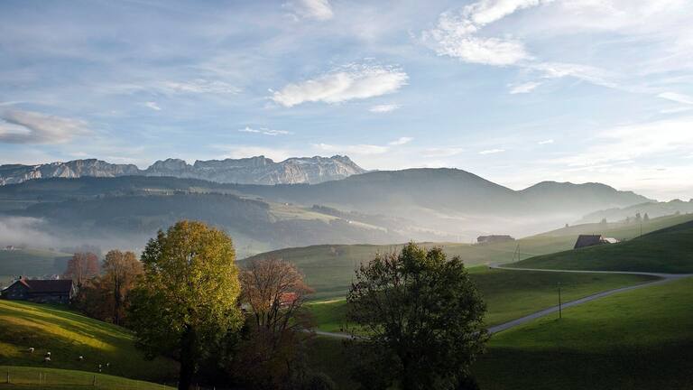 Atemberaubende Panoramen erwarten einen im Appenzellerland.