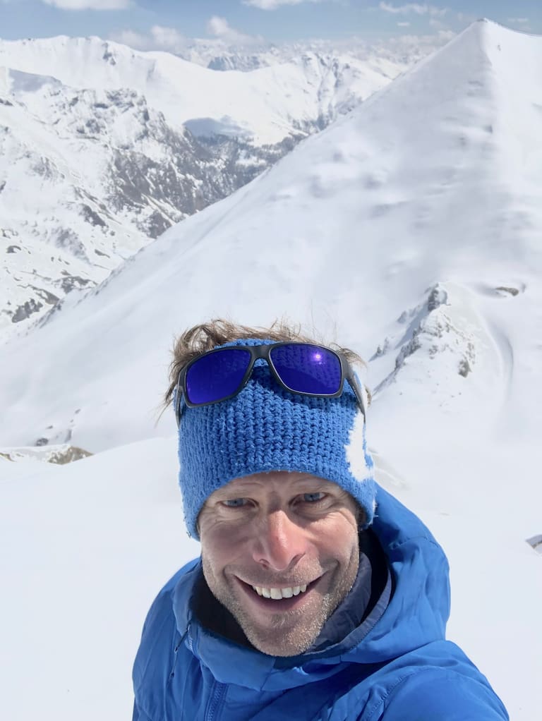  Ein schnelles Selfie während einer Skitour in der Silvretta. 