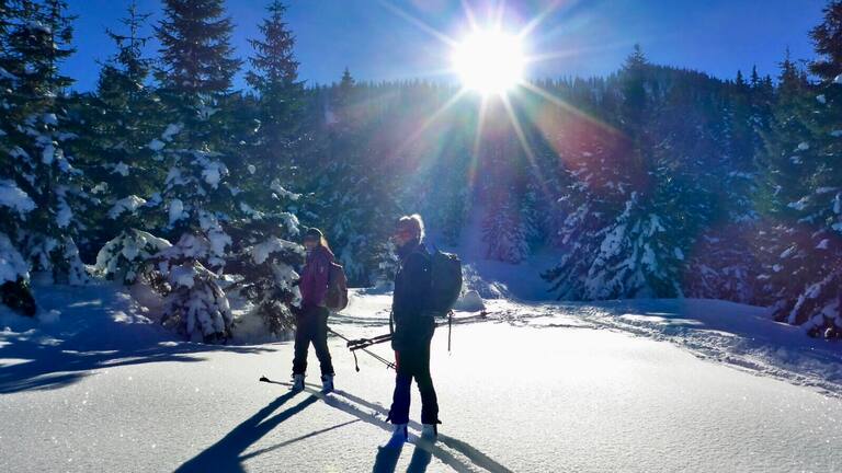 Maggy und Anja Skitouren für Anfänger
