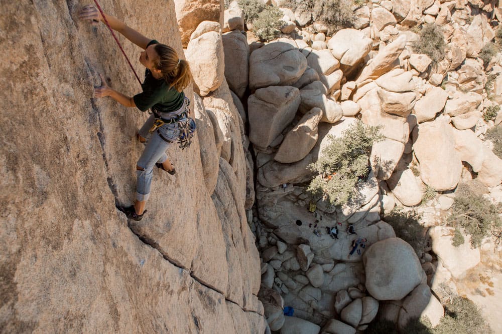 Klettern im Joshua Tree Nationalpark