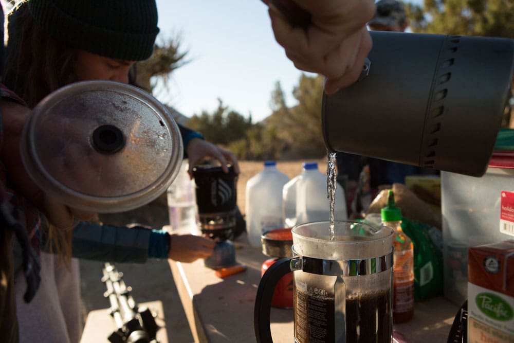 Kaffee im Joshua Tree Nationalpark