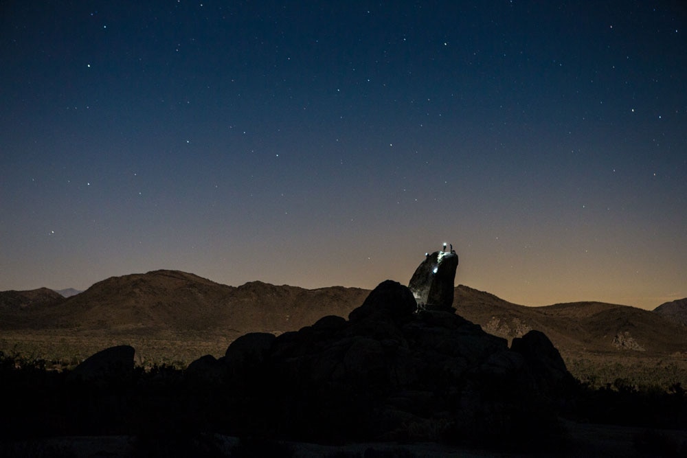 Der Sternenhimmel über der Wüste im Joshua Tree Nationalpark