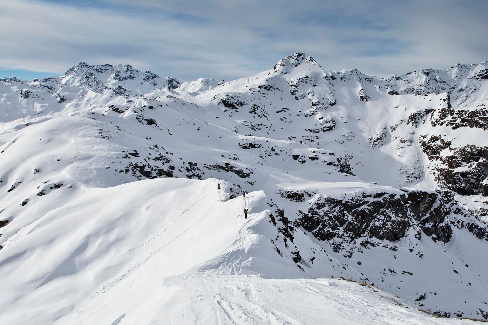 Schneelandschaft Silvretta Gebirge