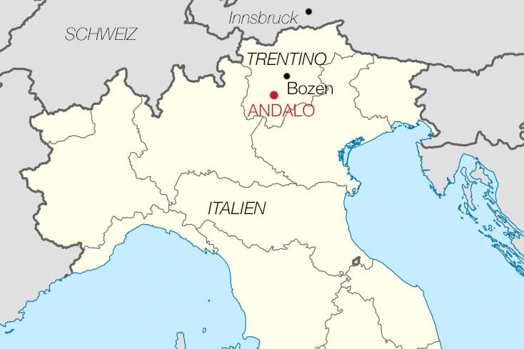 Karte: Italien, Trentino