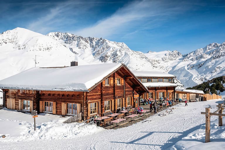 Die Südtiroler Berghütte Maseben in den Ötztaler Alpen