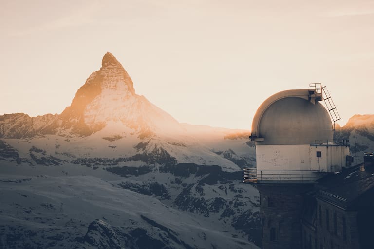 Berg der Berge: Das Matterhorn bei Sonnenuntergang