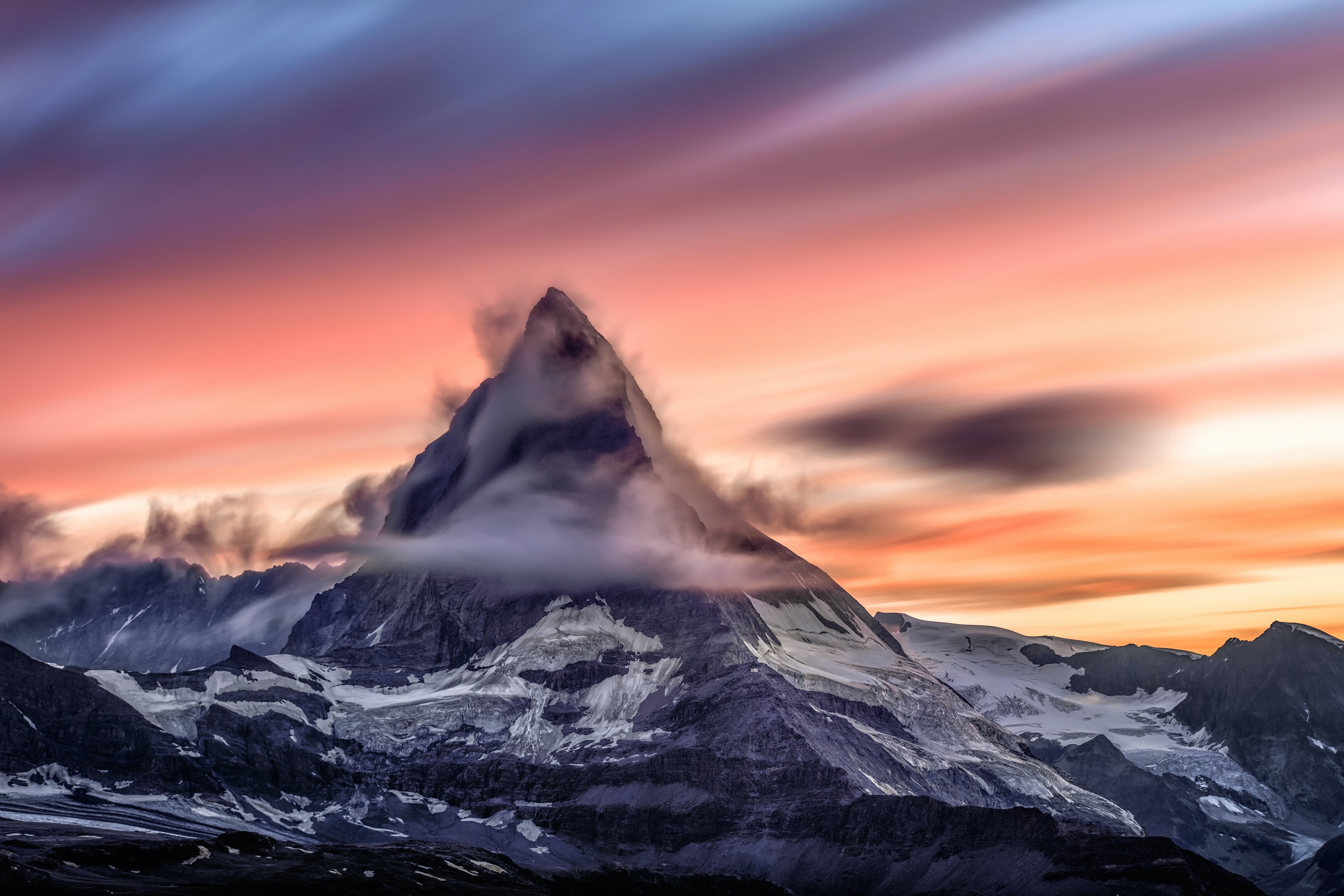 Der Matterhorn bei Sonnenuntergang