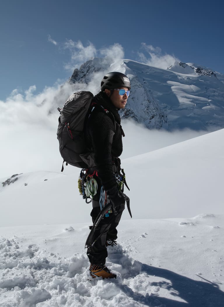 Nirmal Purja am Mont Blanc