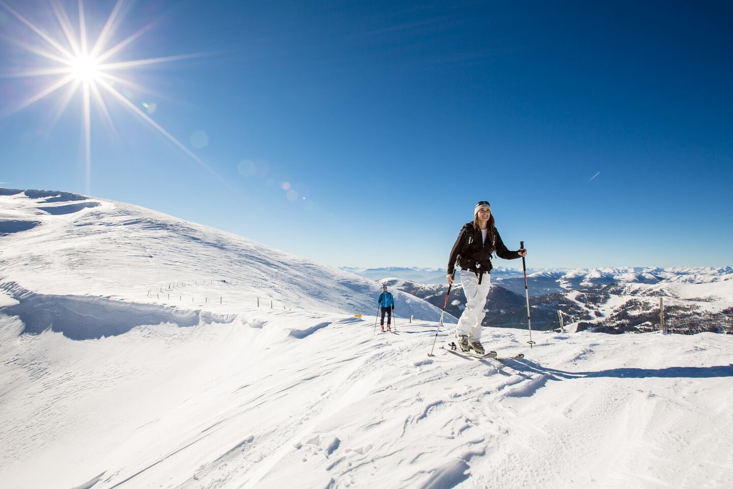 Skitourengeher am Nockberge-Trail