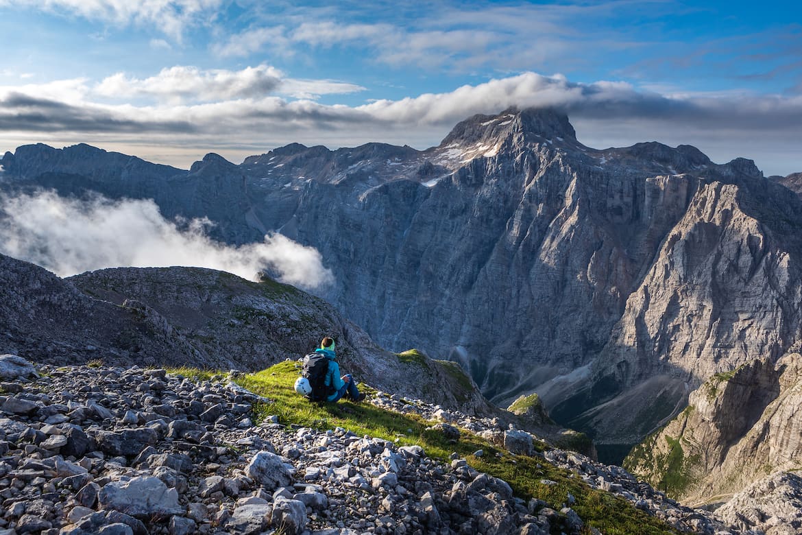 Der Triglav mit seiner nächtigen Nordwand