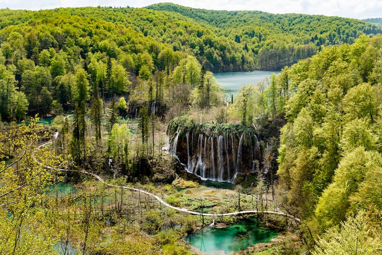 Wasserfall bei den Plitvicer Seen