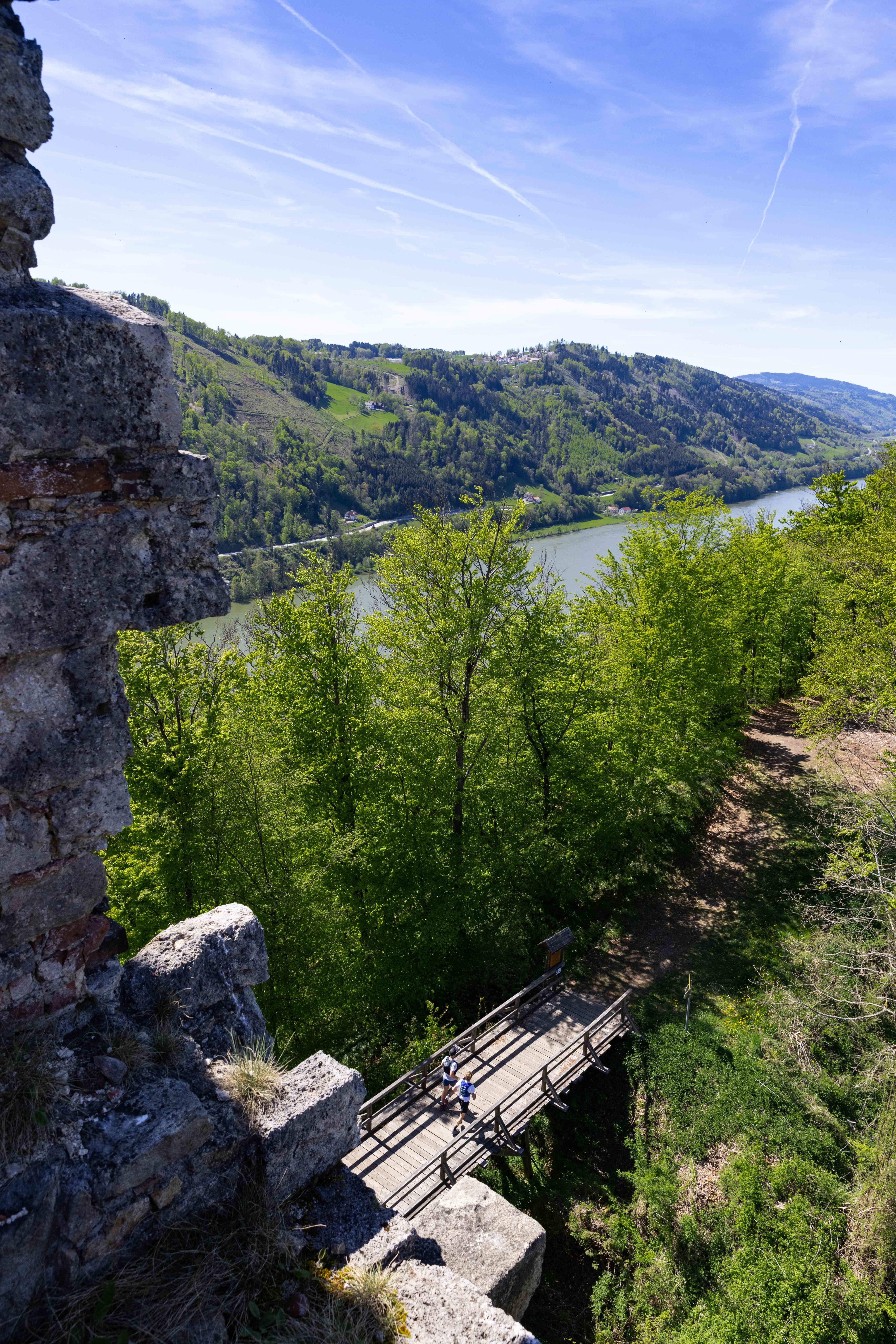 Ausblick von der Burgruine Haichenbach 