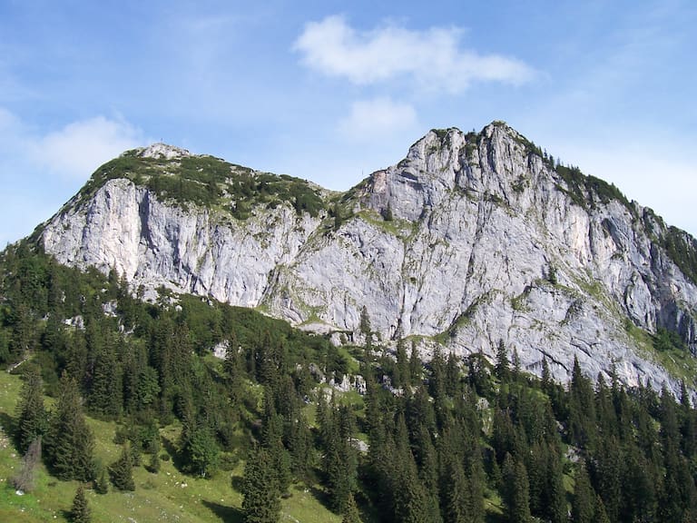 Roßstein (links, 1.701 m) und Buchstein (rechts) 