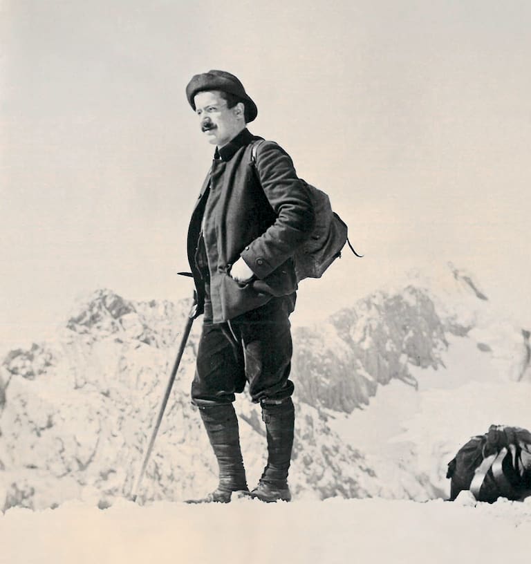 Rudolf Rother senior als Bergsteiger noch vor Verlagsgründung.