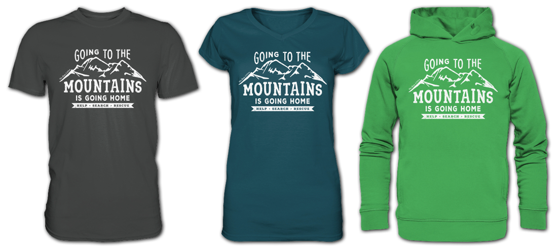 Die Charity-Shirts der Bergrettung