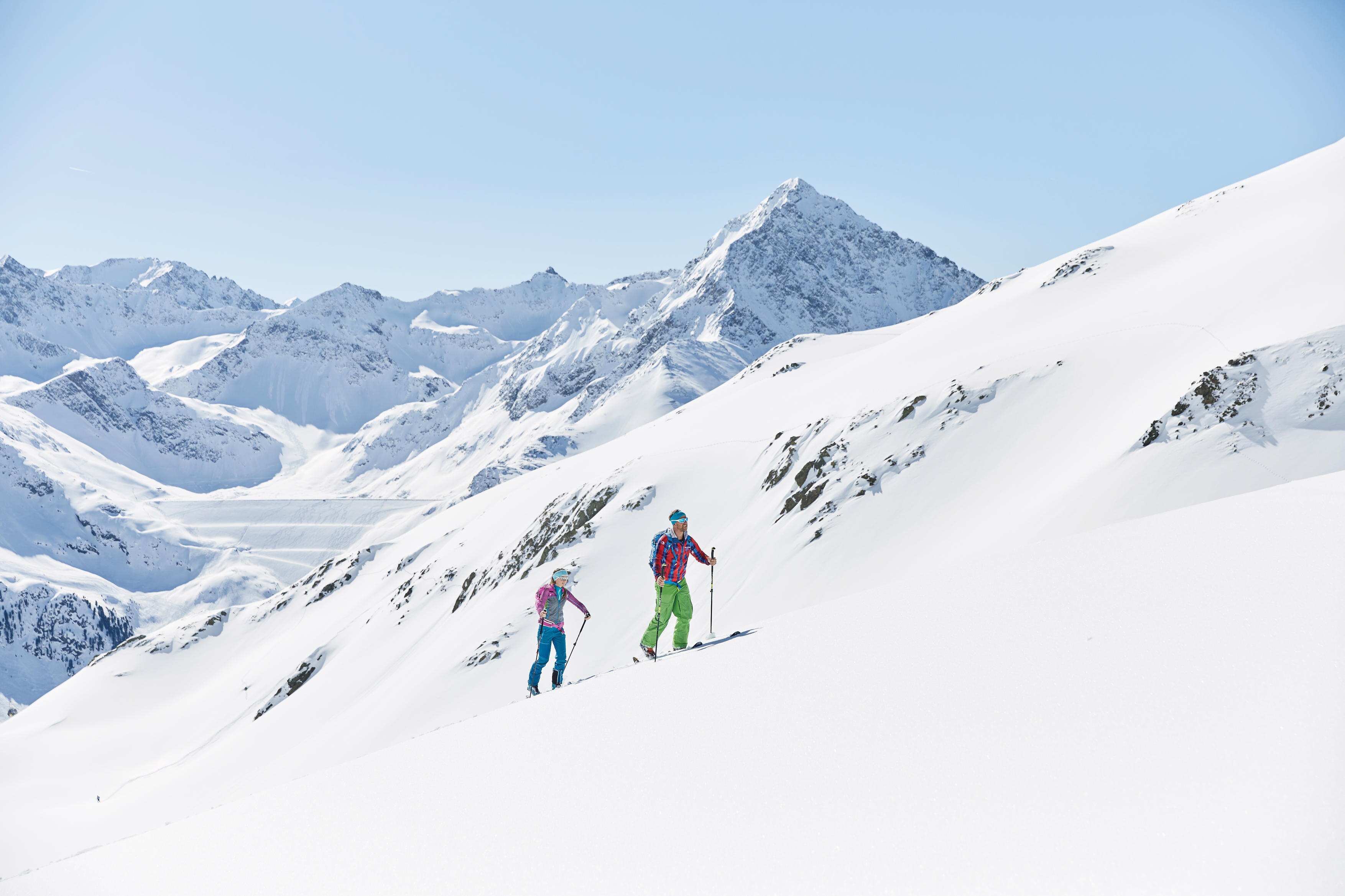 Skitour auf den Pirchkogel im Kühtai, Region Innsbruck - weit weg von Trubel und Hektik.