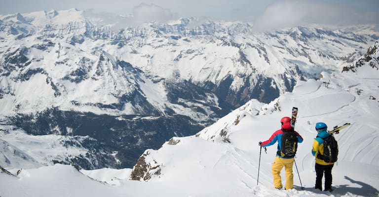 Privat führen Skitouren Magdalena in steiles und einsames Gelände